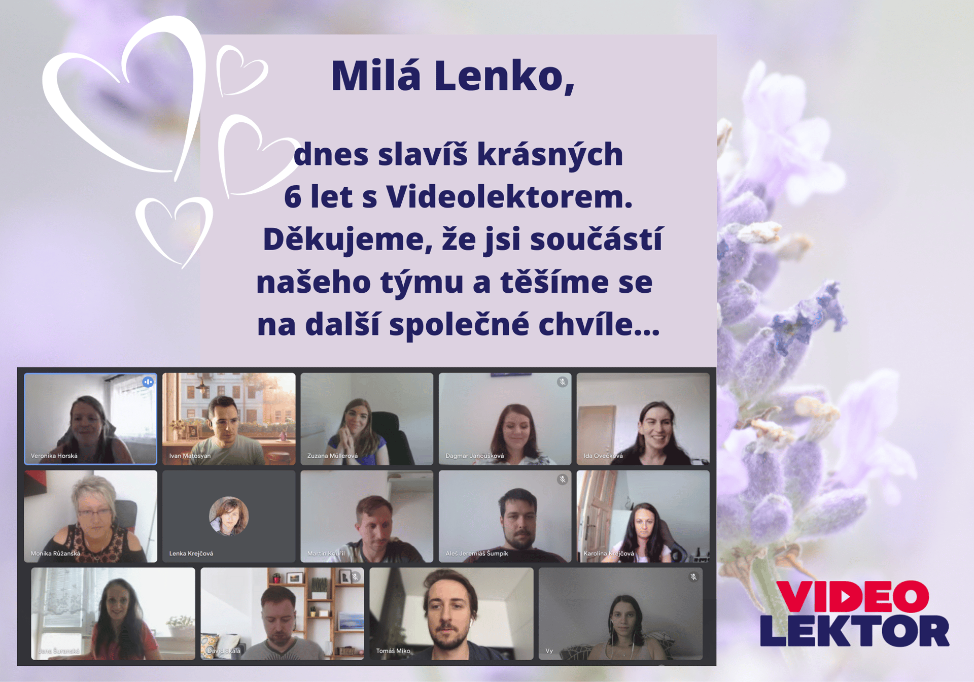 Výročí Lenka - 6 let